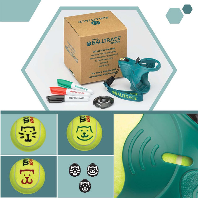 BallTrace - Tennis Ball Marker - Gift for Tennis Players - Value Bundle