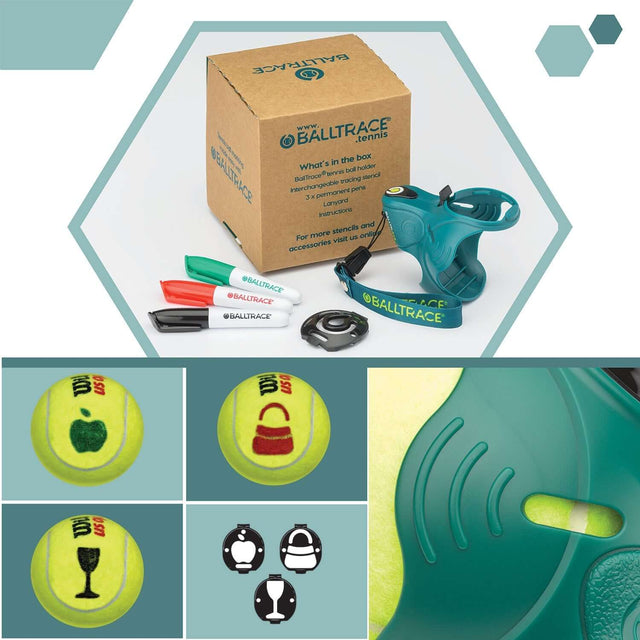 BallTrace - Tennis Ball Marker - Gift for Tennis Players - Value Bundle
