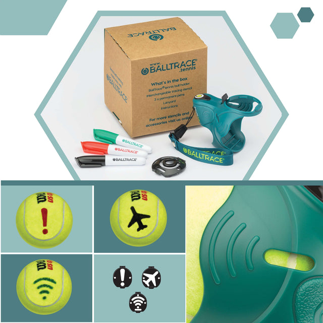 BallTrace - Tennis Ball Marker - Gift for Tennis Players - Value Bundle
