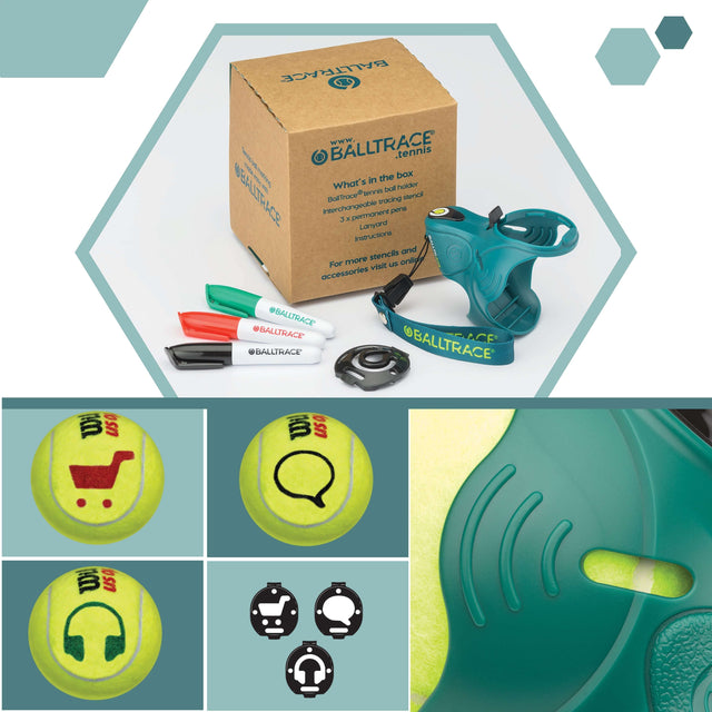 BallTrace - Tennis Ball Marker - Gift for Tennis Players - Value Bundle