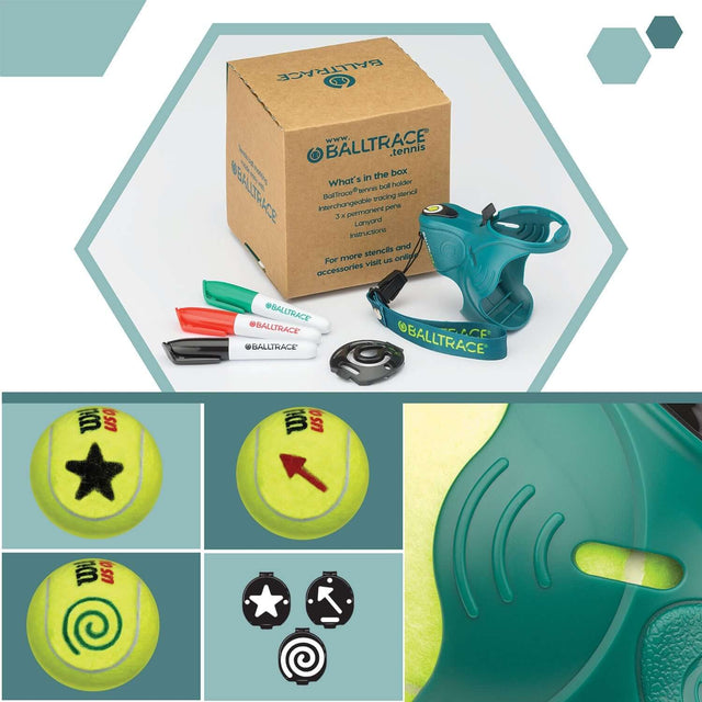 BallTrace - Tennis Ball Marker - Gift for Tennis Players - Value Bundle