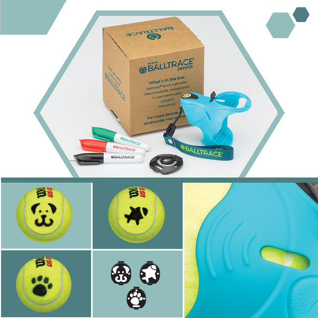 BallTrace - Tennis Ball Marker - Gift for Tennis Players - Value Bundle