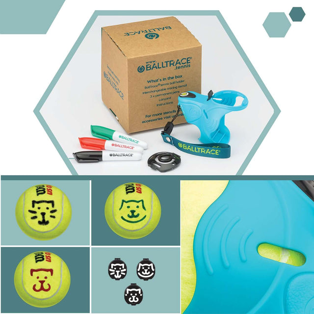 BallTrace - Tennis Ball Marker - Gift for Tennis Players - Value Bundle