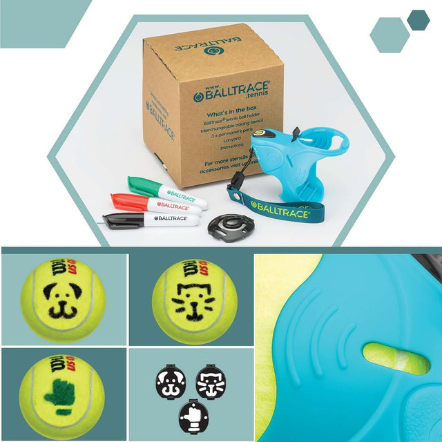 BallTrace - Tennis Ball Marker - Gift for Tennis Players - Value Bundle