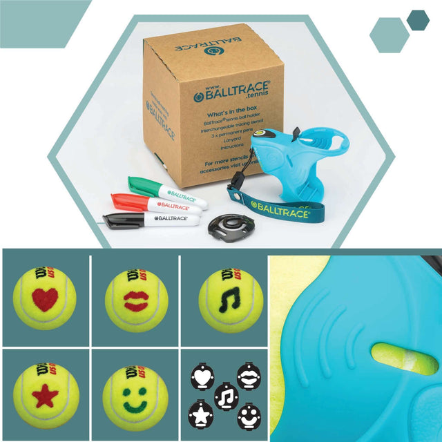 BallTrace - Tennis Ball Marker - Gift for Tennis Players - Value Bundle