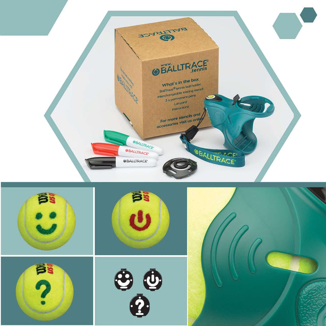 BallTrace - Tennis Ball Marker - Gift for Tennis Players - Value Bundle