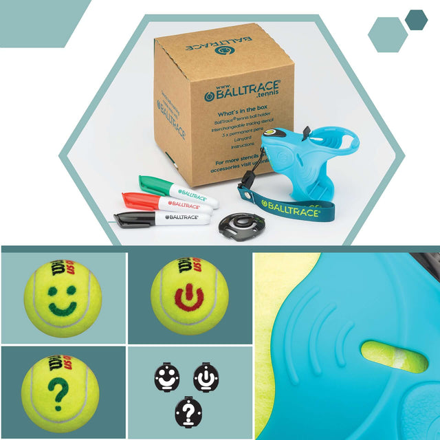 BallTrace - Tennis Ball Marker - Gift for Tennis Players - Value Bundle