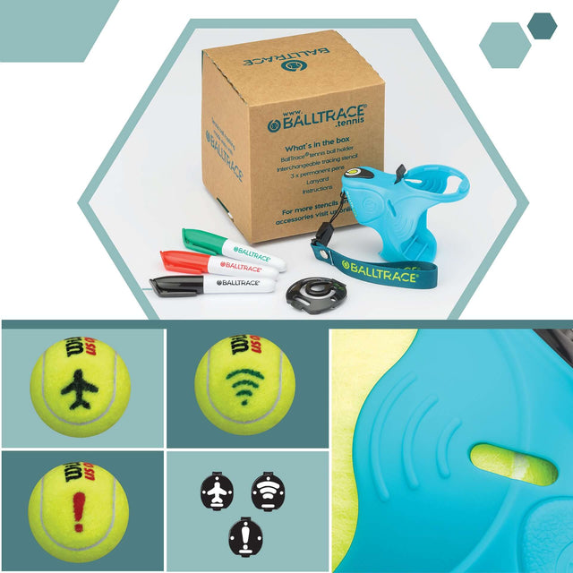 BallTrace - Tennis Ball Marker - Gift for Tennis Players - Value Bundle