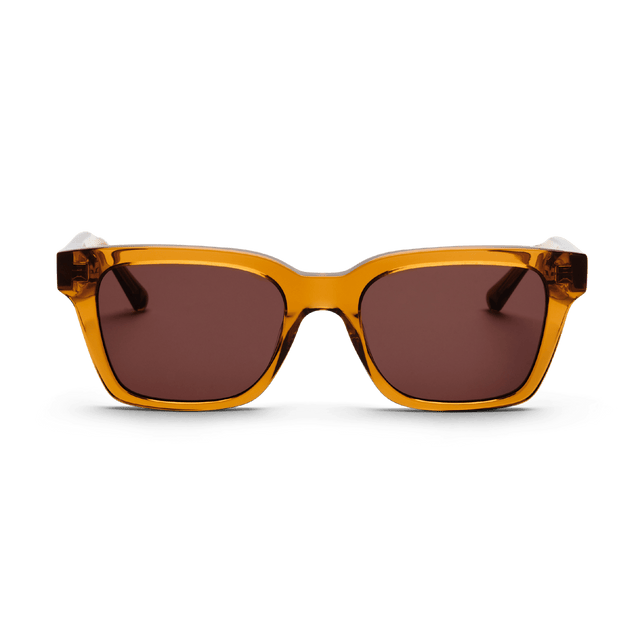 DEAN Rectangular Brown Coffee Sunglasses by Messy Weekend