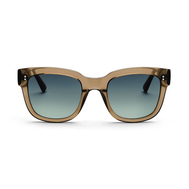 LIV Oversized Bottle Green Sunglasses by Messy Weekend