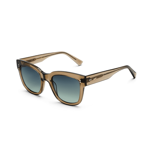 LIV Oversized Bottle Green Sunglasses by Messy Weekend