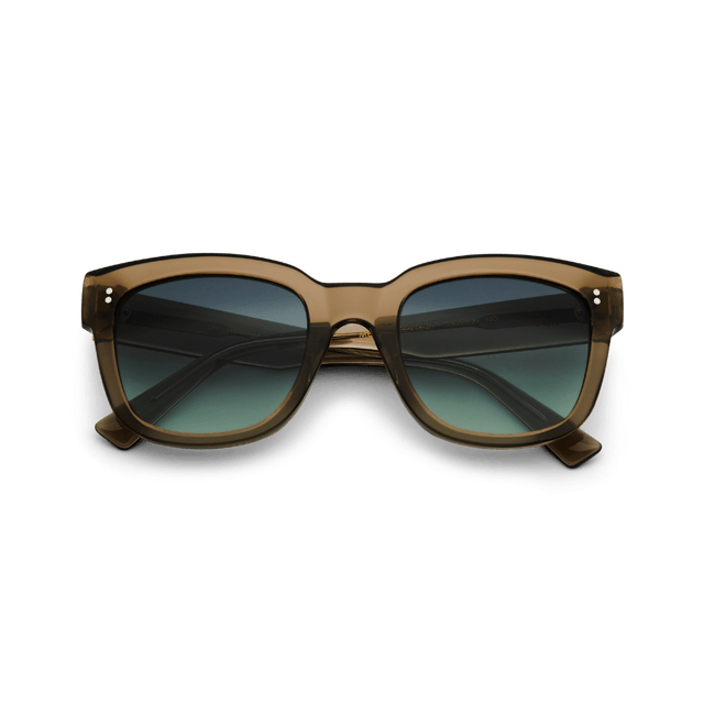 LIV Oversized Bottle Green Sunglasses by Messy Weekend