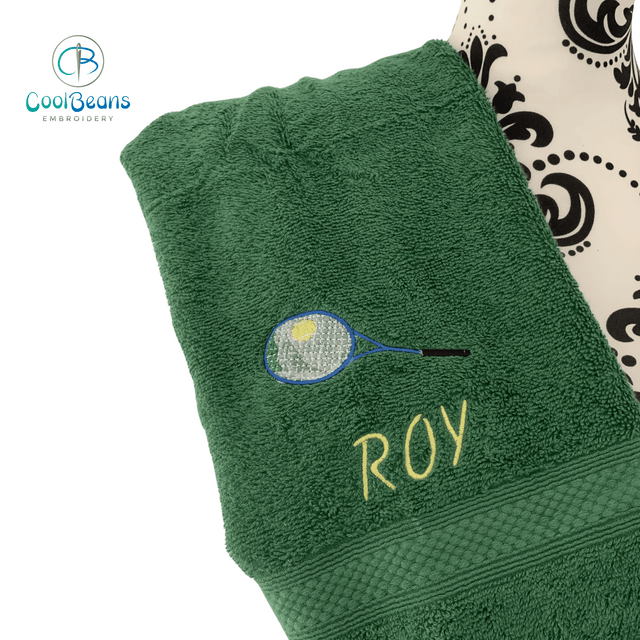 Egyptian Cotton Personalised Tennis Towels