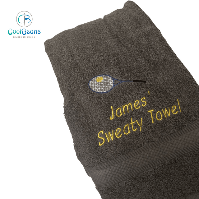 Egyptian Cotton Personalised Tennis Towels