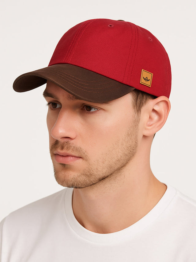 The Cotton Wax Baseball Cap - Red Wine