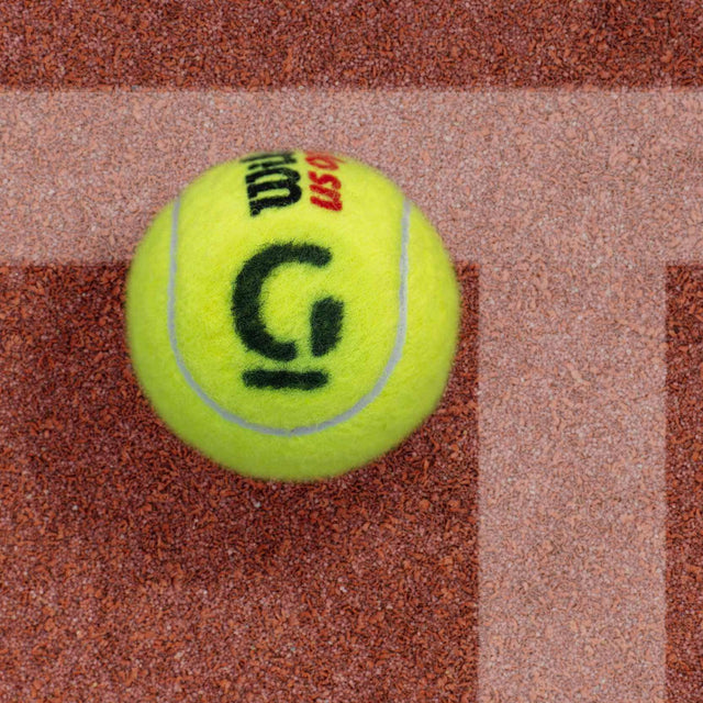 Stencil for BallTrace Tennis Ball Marker (G is for Game)