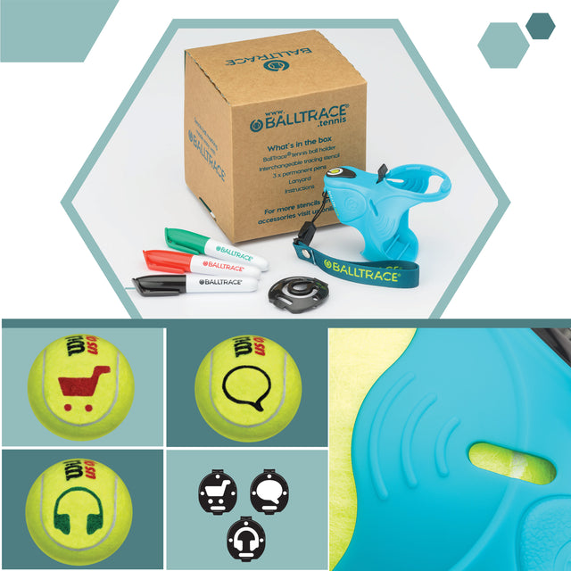 BallTrace - Tennis Ball Marker - Gift for Tennis Players - Value Bundle